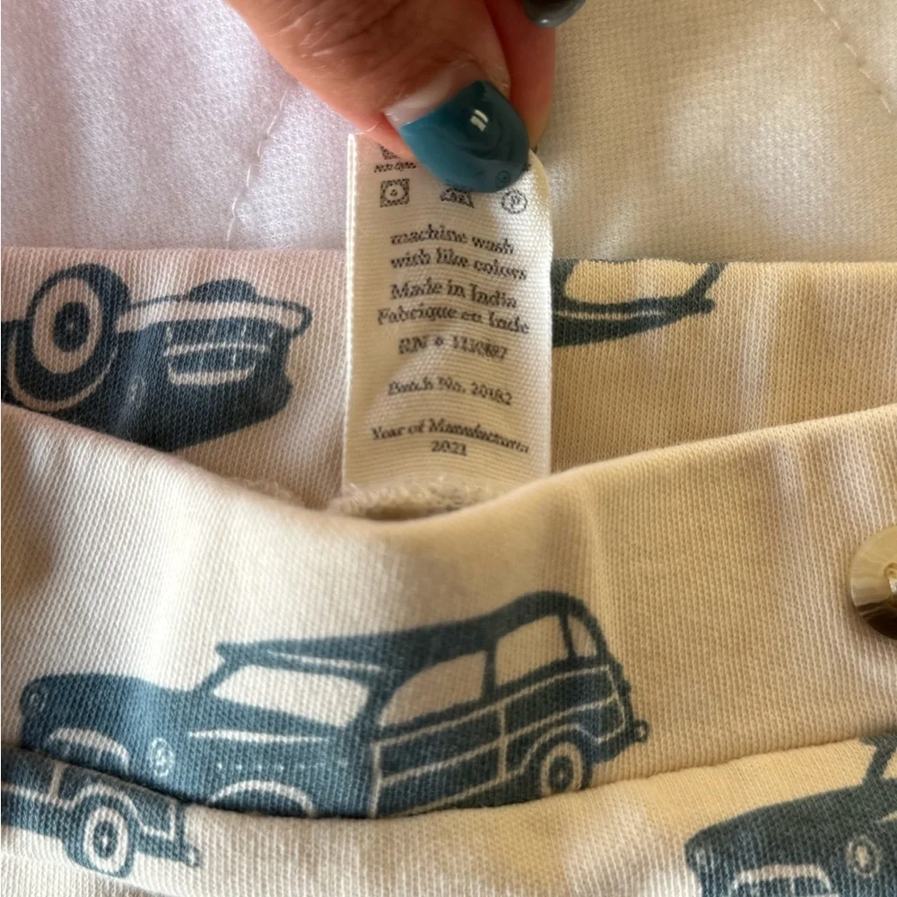 Kate Quinn Organic Cotton Baby Bloomer Shorts – 18–24 Months – Vintage Car Print